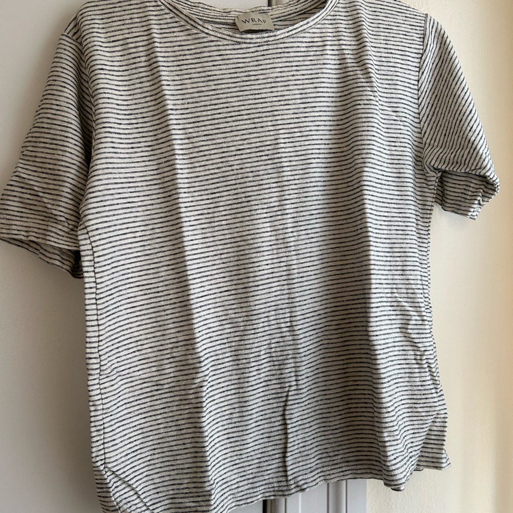 2 WRAP London Hemp and Cotton Striped Tops